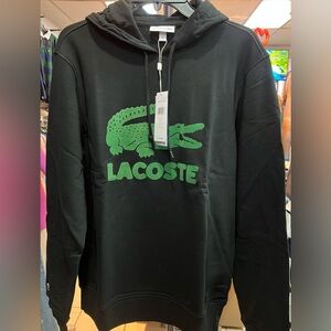 Lacoste fleece men’s hoodie size 5/L new with tags!